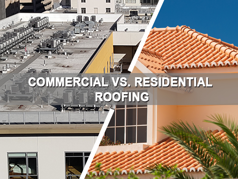 Difference between Commercial roof and residential roof